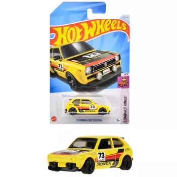 Hot Wheels Basic Car 73 Honda Civic Custom [Мини-автомобиль] [3 года и старше] HXP92