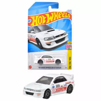 Hot Wheels Basic Car 98 Subaru Impreza 22B-STi Version Vehicle Toy Mini Car Возраст 3 и старше Белый HXR30