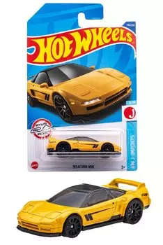 Hot Wheels Basic Car Acura NSX, летняя модель HHF60 Yellow 90 [3 ~] 1/64