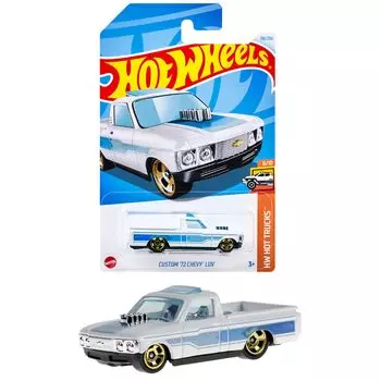 Hot Wheels Basic Car Custom Chevy LUV Vehicle Игрушечная мини-машина для детей от 3 лет и старше, белая HXR22 72