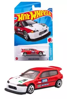 Hot Wheels Basic Car Honda Civic Custom, много лет и HHF74 Red [3 up] 1/64