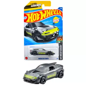 Hot Wheels Basic Car Mazda MX-5 Miata Vehicle Toy Mini Car 3 года и старше Серый JFN41