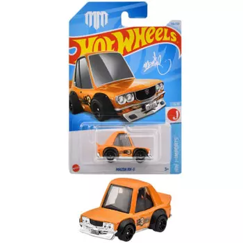 Hot Wheels Basic Car Mazda RX-3 игрушечная мини-машинка для детей от 3 лет и старше, оранжевый HXR07