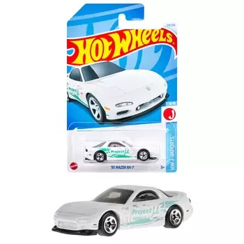 Hot Wheels Basic Car Mazda Vehicle Toy Mini Car для детей от 3 лет и старше Белый HXR10 95 RX-7