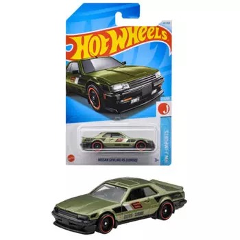 Hot Wheels Basic Car Nissan Skyline RS (KDR30) Vehicle Toy Mini Car for Ages 3 and Up Green HXR03