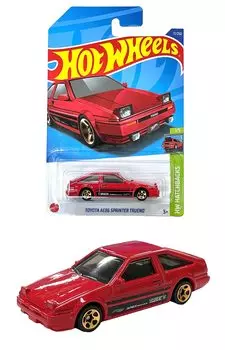 Hot Wheels Basic Car Toyota AE86 Sprinter Trueno, возраст 3 года и HHF09 [3 вверх]