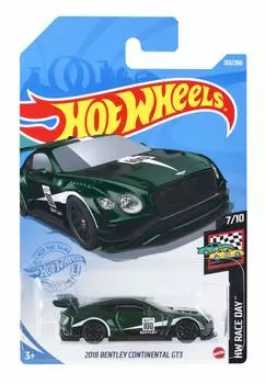 Hot Wheels Базовый автомобиль 2018 Bentley Continental GT3 HCM35