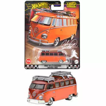 Hot Wheels Boulevard 67 Volkswagen Samba Автобус Игрушечная Мини Машинка Возраст 3 и старше Оранжевый HRT62