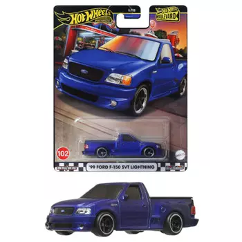 Hot Wheels Boulevard 99 Ford F-150 SVT Lightning Vehicle игрушечная мини-машинка для детей от 3 лет и старше синяя HRT60