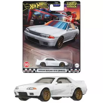 Hot Wheels Boulevard Nissan Skyline игрушечный мини-автомобиль для детей от 3 лет и старше, белый HRT74 GT-R (БНР32)