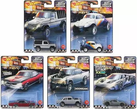 Hot Wheels Boulevard все 5 типов набор [GJT68-986C]
