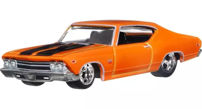 Hot Wheels Car Culture Американская сцена Chevelle SS 396 лет и HCJ83 69 [3 вверх] оранжевый