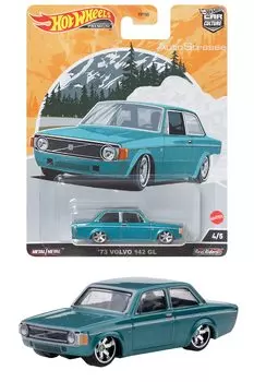 Hot Wheels Car Culture Auto Strasse - 72 Volvo 142 GL [3 года ~] HCJ87 Зеленый