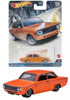 Hot Wheels Car Culture Canyon Warriors Volvo 142 GL, возраст 142 года и HKC53 - - 73 [3 вверх]