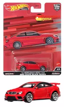 Hot Wheels Car Culture Deutschland Design 12 Mercedes-Benz C63 AMG Coupe Black Series [от 3 лет] HCJ79 Red