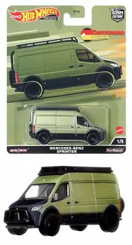 Hot Wheels Car Culture Deutschland Design Mercedes-Benz Sprinter [от 3 лет] HCJ96 Зеленый