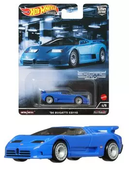 Hot Wheels Car Culture Exotic Envy Bugatti EB110 лет HCJ89 Синий 94 [3 ~] 1/64