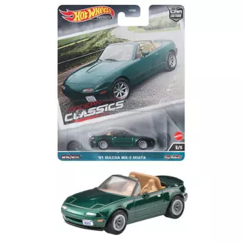 Hot Wheels Car Culture Modern Classics — Mazda MX-5 Miata 91 года выпуска [от 3 лет и старше] HKC68