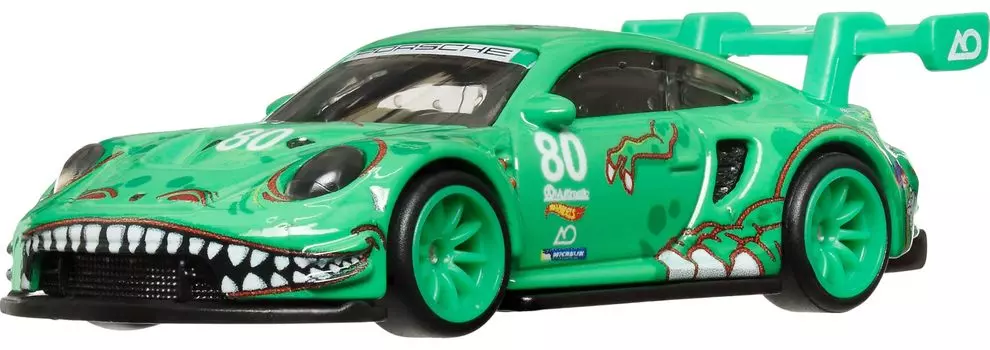 Hot Wheels Car Culture Race Day Porsche 911 GT3 R игрушечная мини-машинка для детей от 3 лет и старше, зеленая HRV72 Rexy (992)