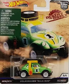 Hot Wheels Car Culture Ралли по пустыне Volkswagen Baja Bug 55, зеленый