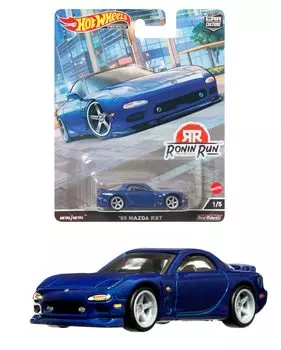 Hot Wheels Car Culture Ronin Run Mazda RX7, летняя и HCK13 Blue - 95 [3 up] 1/64