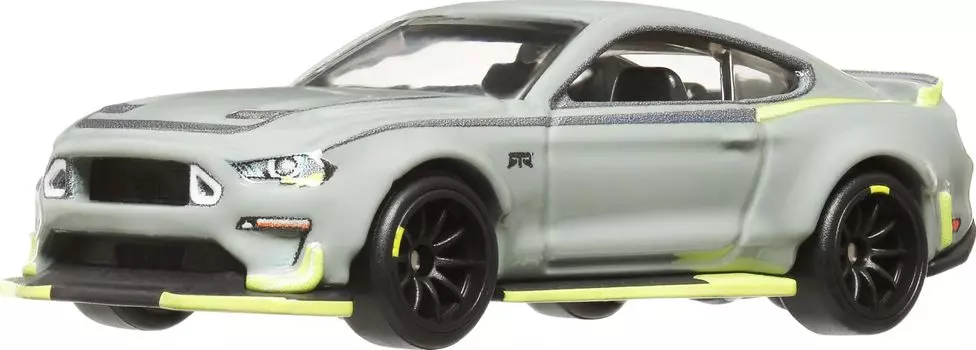 Hot Wheels Car Culture Slide Street 2018 Ford Mustang RTR Spec 5 игрушечный мини-автомобиль для детей от 3 лет и старше серый HKC85