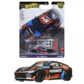 Hot Wheels Car Culture Slide Street 2023 Nissan Z Vehicle Игрушечная мини-машинка для детей от 3 лет и старше, черная HKC86