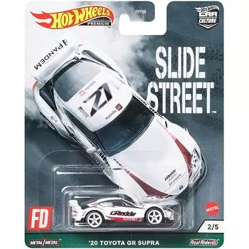 Hot Wheels Car Culture Slide Street Toyota GR Supra GRJ79 Белый 20