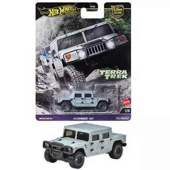 Hot Wheels Car Culture Terratrek Hummer H1 игрушечный мини-автомобиль для детей от 3 лет и старше, серебристый HRV90