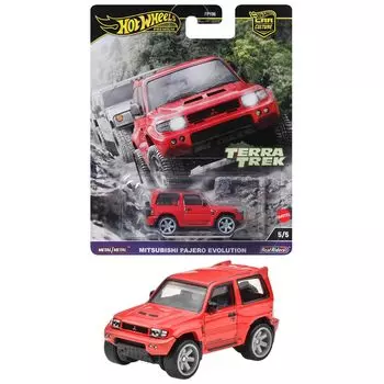 Hot Wheels Car Culture Terratrek Mitsubishi Pajero Evolution игрушечный мини-автомобиль для детей от 3 лет и старше, красный HRV89