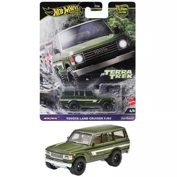 Hot Wheels Car Culture Terratrek Toyota Land Cruiser FJ60 игрушечная мини-машинка для детей от 3 лет и старше, зеленая HRV88