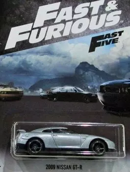 Hot Wheels Fast and Furious 2018 Series Silver 2009 Nissan 2009 Nissan GT-R ЛИТОЙ, GT-R серебряный