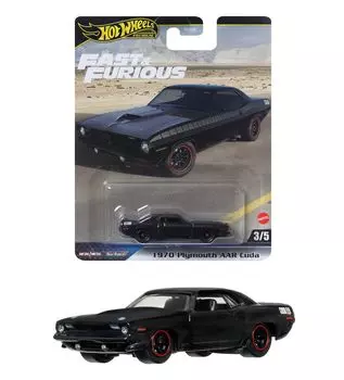 Hot Wheels Fast & Furious - 1970 Plymouth AAR Cuda [миникар] [от 3 лет] HYP68