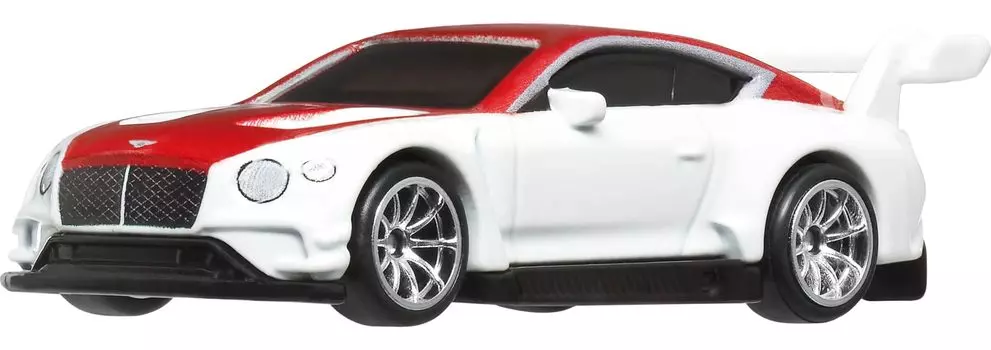 Hot Wheels Fast Furious 2018 Bentley Continental GT3 игрушечный мини-автомобиль для детей от 3 лет и старше, белый HVR63 и -