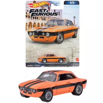Hot Wheels Fast & Furious - Alfa Romeo Giulia Sprint GTA [от 3 лет] HKD29