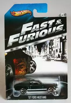 Hot Wheels Fast Furious Ford Mustang Международная релизная карта и 67 #4/8