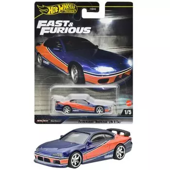 Hot Wheels Fast Furious Nissan Silvia игрушечная мини-машинка для детей от 3 лет и старше, синяя HYP73 и - (С15) синий