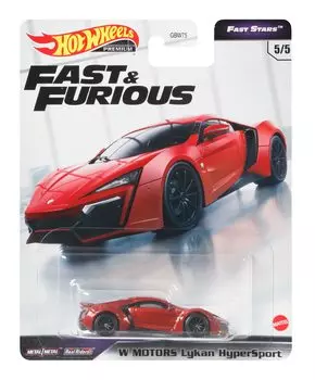 Hot Wheels Fast & Furious Premium - Fast Stars W Motors Lycan Hypersport GRL70