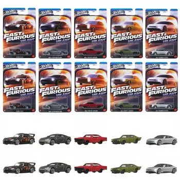 Hot Wheels Fast Furious Theme Assortment Villains Vehicle Toys Mini Box of Sold in Ages 3 and Multi & - Cars, 10, Box, Up, 986J-HNR88
