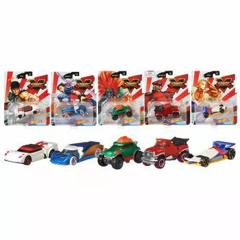 Hot Wheels Gaming Characters 2020 Mix1 Ассорти из 8 предметов Street Fighter Рю Бланка Чун-Ли Бизон Вега 986A-GJJ23
