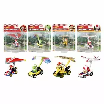 Hot Wheels Mario Kart Glider Assortment [8 Mini Cars Box Sold] 956A-GVD30