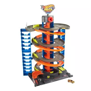 Hot Wheels Mega Garage 1 оригинальный GTT95 [Включает мини-автомобиль]