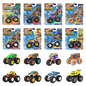 Hot Wheels Monster Truck Ассорти из 8 единиц Коробка продана Игрушечная мини-машинка для детей от 3 лет и старше 1:64 984G-FYJ44