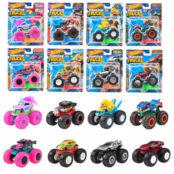 Hot Wheels Monster Truck Ассортимент в коробке из 8 Mini 3 и 164 [Проданные автомобили] [Возраст] 984A-FYJ44