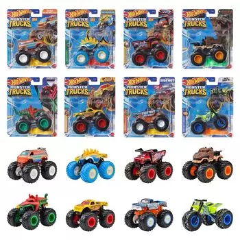 Hot Wheels Monster Truck Assortment in box containing 8 years old and 164 [Sold minicars] [3 up] 984B-FJY44