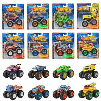 Hot Wheels Monster Truck Assortment Vehicle Toy Mini Car 8 Cars Box Продается для детей от 3 лет и старше Multi 164 983C-FYJ44