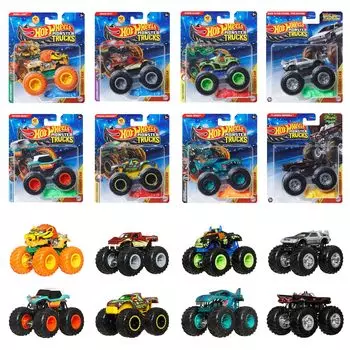 Hot Wheels Monster Truck Assortment Vehicle Toy Mini Car 8 Cars Box Sold for Ages and Up Multi 164 983D-FYJ44