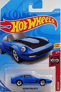 Hot Wheels Nissan Series Nissan Fairlady Z Blue 5/5 54/250, синий