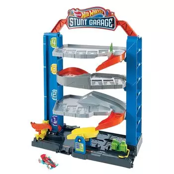 Мини-машинка Hot Wheels Parking Building возрастом 1 год и GNL70 [1 включено] [4 вверху] [Настоящее время] синий