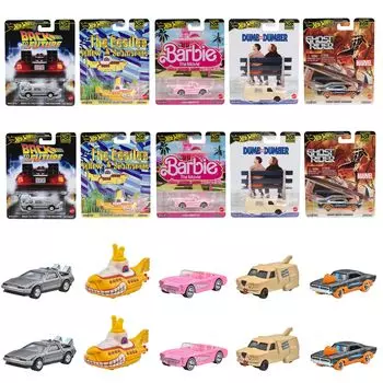 Hot Wheels Pop Culture Ассортимент игрушечных машинок Мини-машинки Коробка из 10 штук Продается для детей от 3 лет и старше Мульти 986H-HXD63